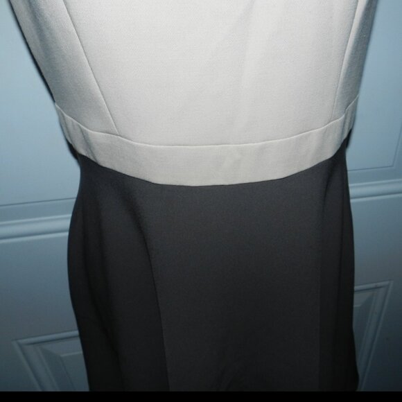Elisabetta Franchi A-Line Shift Midi Dress Cream/Gray EU 40 🆕⌚📦🏃💨🚚 - Picture 6 of 16